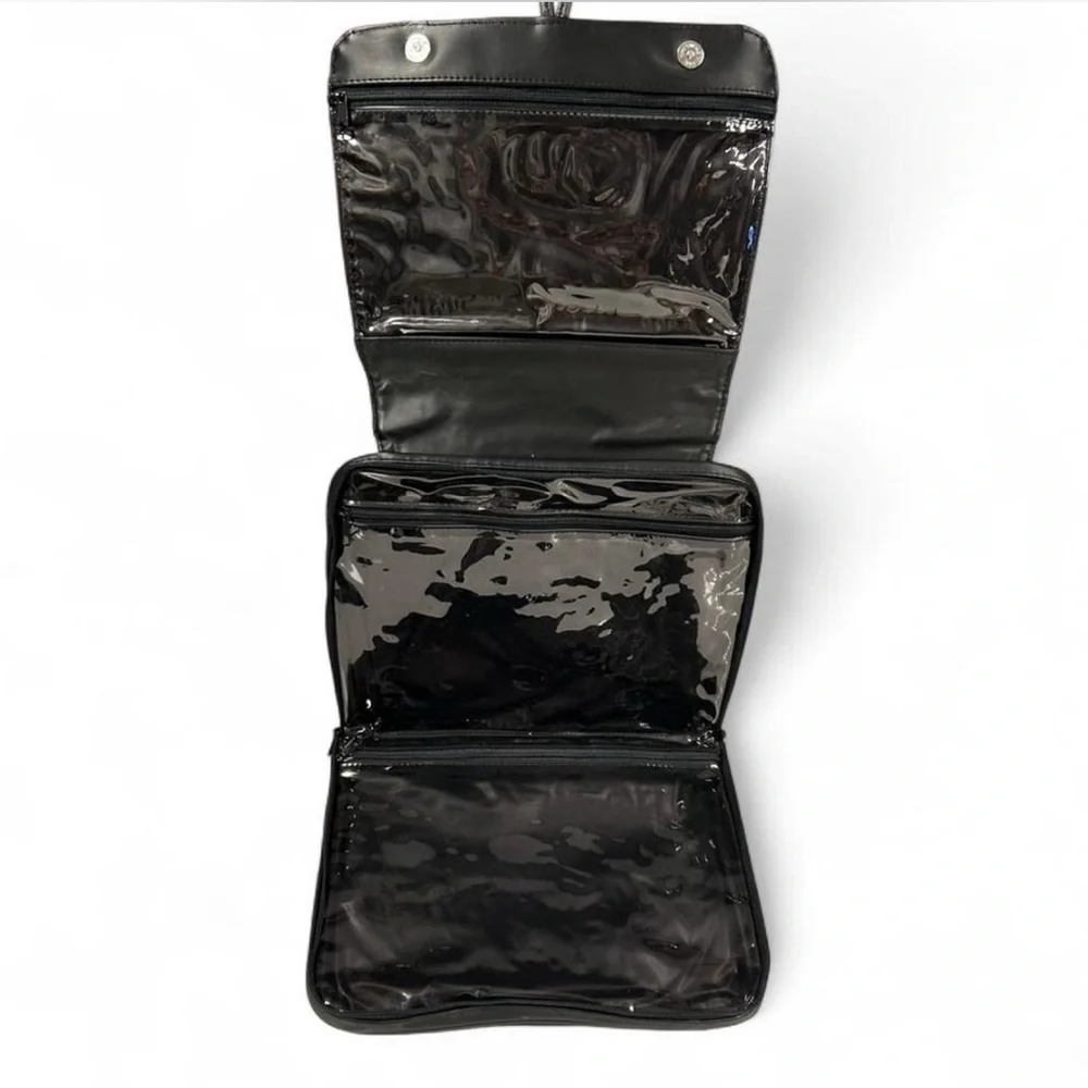 Nicole Miller Black Cosmetic Bag